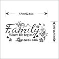 thumbnail image 3 of Hbdhejl Hotart Family Beautiful Flower Wall Stickers Home Words Wall Sticker, 3 of 9