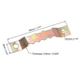 thumbnail image 3 of Unique Bargains Sawtooth Hangers, 1 3/4 Inch Double Hole w Screws for Picture Frame Hanging, 20 Pcs (Color Zinc), 3 of 3