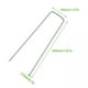 thumbnail image 2 of Plateados Para Piso En Forma De U De 8 Pulgadas Con Junta Son Adecuados Para Fijar Varias Cubiertas Protectoras De Jardinería De Cubiertas A Prueba De Insectos Cubiertas De Invernadero 50 Clavos Eigraketly HA022128-00, 2 of 7
