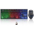 thumbnail image 1 of CHONCHOW Wireless Gaming Keyboard and Mouse Combo, Rechargeable 87 Key LED Light Up Keyboard Ergonomic Wireless Gaming Mouse, Backlit Wireless Gaming Mouse, 1 of 7