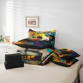 thumbnail image 6 of Homewish Kids Teenagers Sport Soccer Print Twin Bedding Sets 7-Piece,Abstract Football Gamer Bedding Comforter Set Microfiber,Watercolor Graffiti Splash Breathable Sheet Sets, 6 of 8