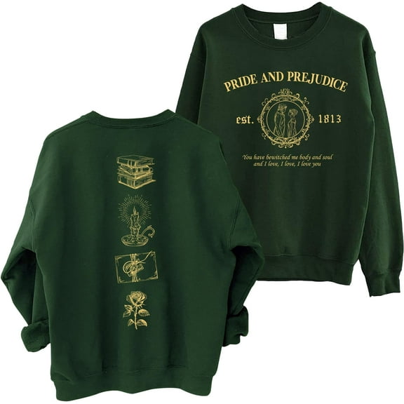 Pride and Prejudice Sweatshirt - Jane Austen Sweater, Pemberley Literary Bookish Gifts