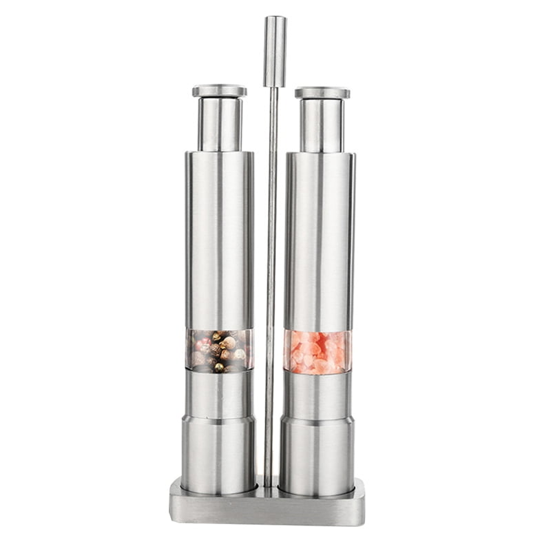 brabantia matt steel salt & pepper crusher set