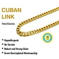thumbnail image 2 of TINGN Gold Chain for Men 10mm 28 Inch Stainless Steel Gold Cuban Link Chain Necklace for Men, 2 of 6