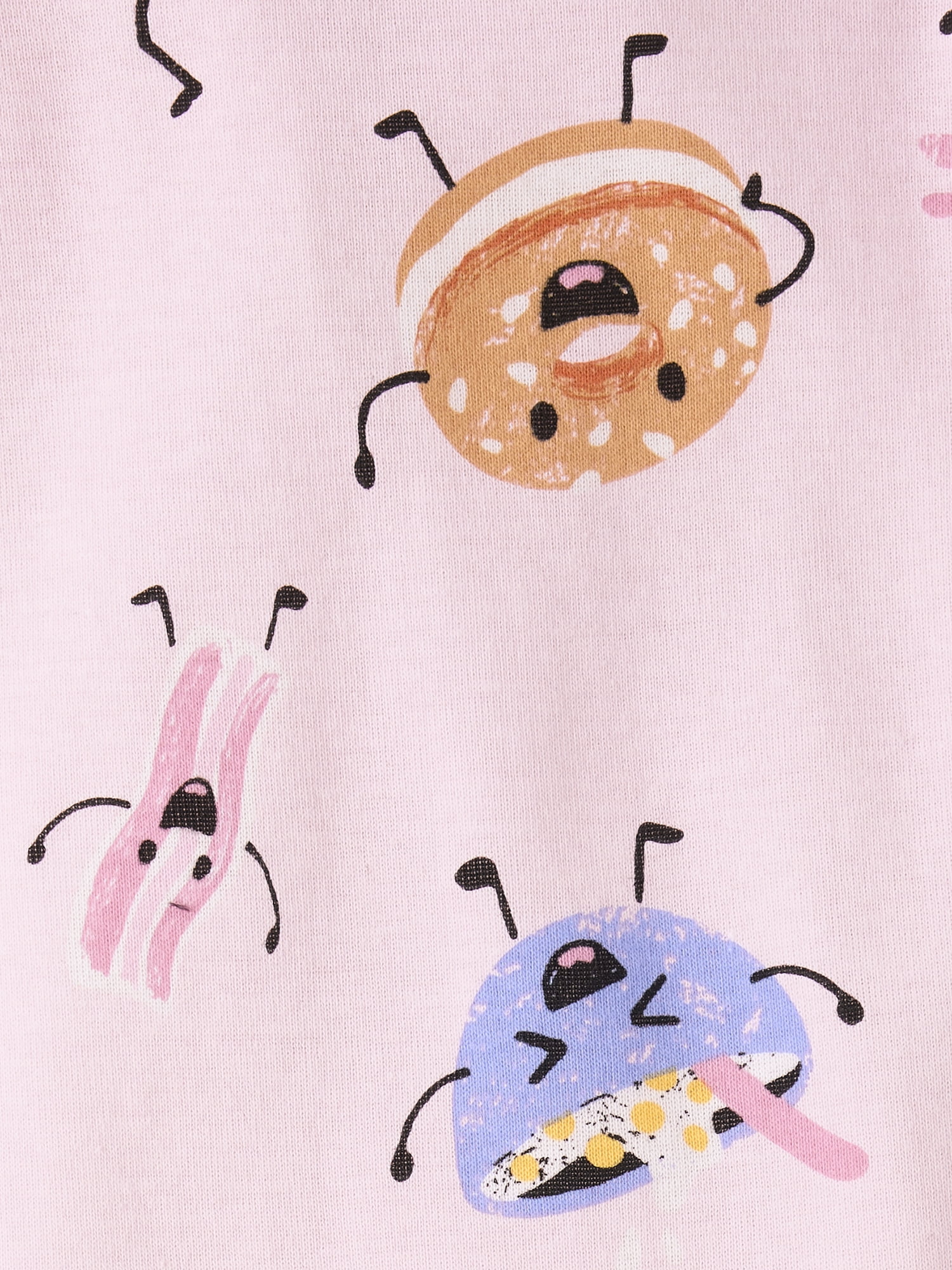 The Children's Place Baby And Toddler Girls Long Sleeve Breakfast Snug Fit Cotton PJs, Sizes 12M-6T