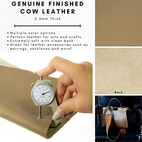  Genuine Leather Sheets Tooling Leather Full Grain Leather  3.6mm-4.0mm (9-10oz) Thick Cowhide Leather Pieces Square for Crafts Heavy  Weight(Bourbon Brown 6x6)