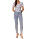 thumbnail image 2 of TOP CORTO DE MANGA CORTA CON ESTAMPADO FLORAL Y FRENTE FRUNCIDO PARA MUJERES INSPIRE CHIC ROSA AZUL XL, 2 of 6