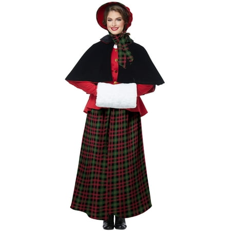 Holiday Caroler Woman Adult Costume