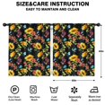 thumbnail image 2 of Blackout Kids Curtains,Black Sunflower Childrens Insulated Curtains Set Of 2,Bedroom Essentials,Toddler Room Decor 52x63in(132x160cm), 2 of 4