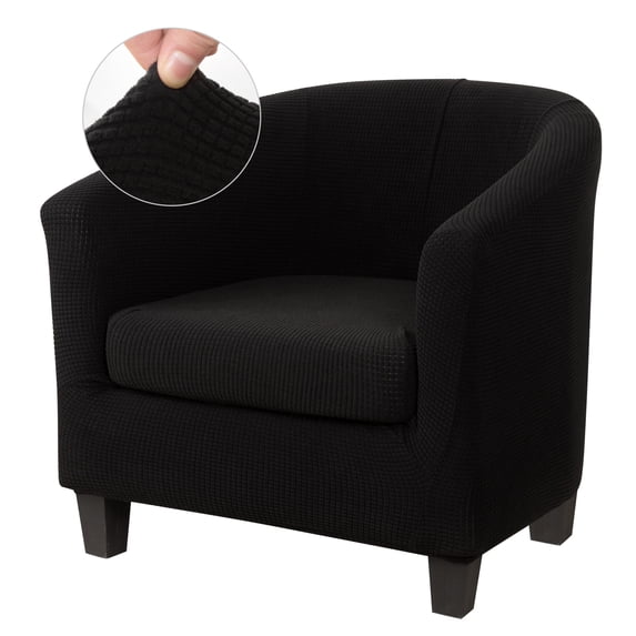 CJC 2-Piece Club Chair Covers, Stretch Tub Chair Slipcover, Armchair Furniture Protector for Living Room Bar Counter Hotel(1 Pcs)