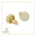 thumbnail image 7 of BEBERLINI Women Stud Earrings Cubic Zirconia 14K Gold Filled Brass Fashion Jewelry Round, 7 of 7