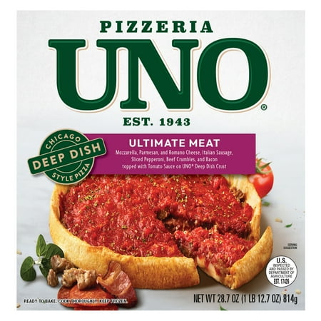 Uno 9in Chicago Style Deep Dish Ultimate Meat Pizza 28.7oz