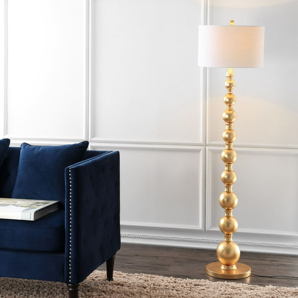 Adriana 62.5" Metal LED Floor Lamp, Gold