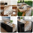 thumbnail image 6 of Beige Ombre Table Runner 72 Inches Long, Modern Geometric Abstract Aesthetic Cream Kitchen Coffee Dining Table Decoration for Home Party Birthday Wedding Home Decor 16x72 Inches, 6 of 8
