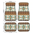 thumbnail image 6 of Renewold Southwest American Tribal Beige Rubber Car Floor Mats 4 Pcs, Universal Fit Front & Rear Auto Rugs Full Set, Protect Your Vehicle's Interior for Car SUV Van & Trucks, 6 of 7