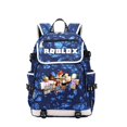 thumbnail image 1 of Mochila escolar con letras impresas USB, bolso escolar de lona para adolescentes y niñas, de gran capacidad, Thunder, 1 of 4
