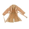 thumbnail image 5 of Kokiya 1/12 Scale Figure Trench Coat Double Breasted Long Trench Coat with Belt for 6'' khaki, 5 of 9
