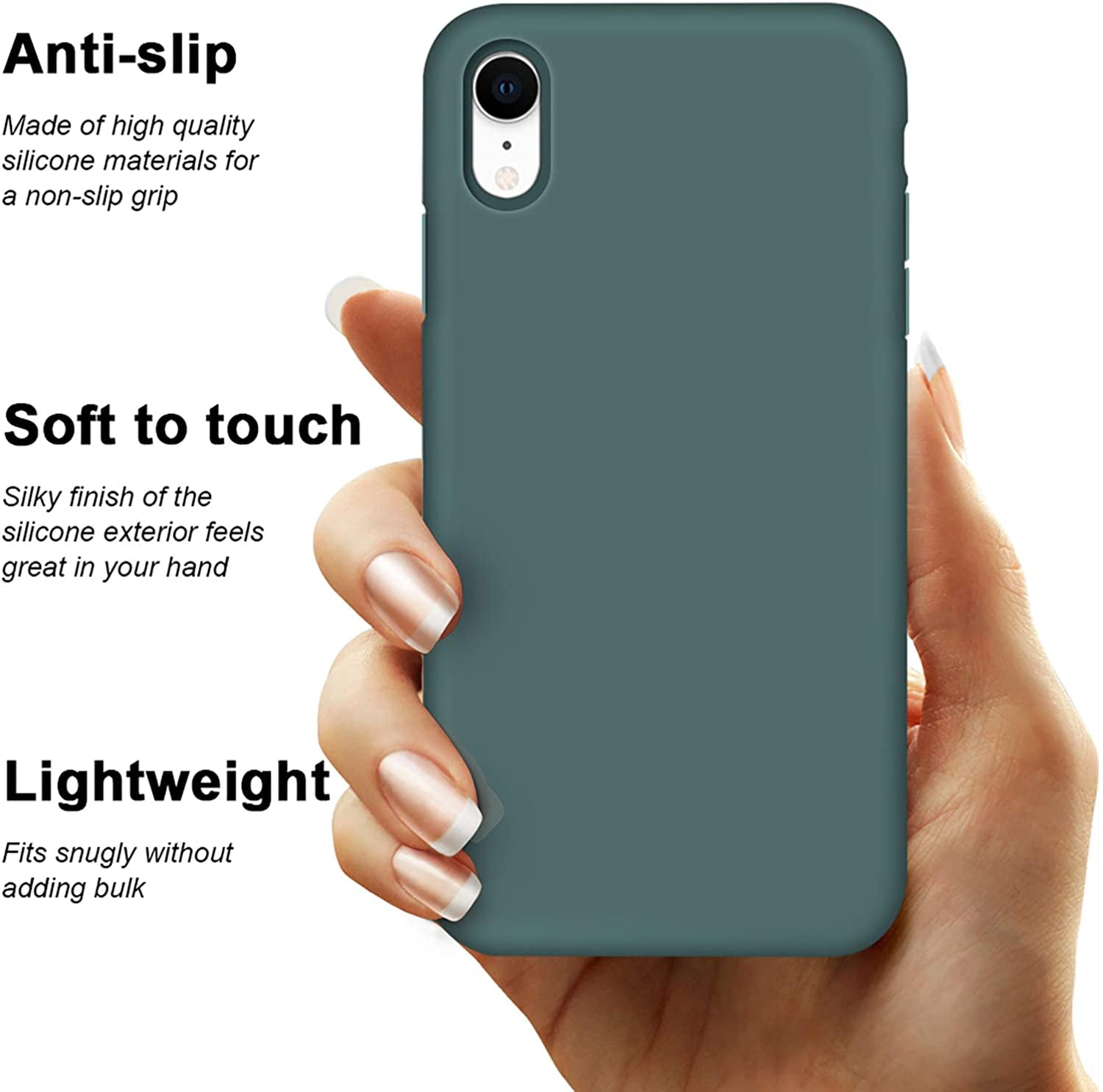 Ripley - FUNDA SILICONE CASE IPHONE XR - NUDE