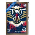 thumbnail image 3 of NBA New Orleans Pelicans - Maximalist Logo 23 Wall Poster, 14.725" x 22.375" Framed, 3 of 5