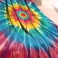 thumbnail image 3 of Colorful Tie Dye Mandala Pattern Blanket,Comfortable Soft Lamb Wool Throw Blanket,All Season,Warm Lightweight Blankets for Sofa Bed Couch Living Room Chair,60"x80", 3 of 4