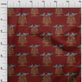 thumbnail image 2 of oneOone Cotton Flex Fabric Bird & Tree Block Print Fabric By The Yard 40 Inch Wide, 2 of 4