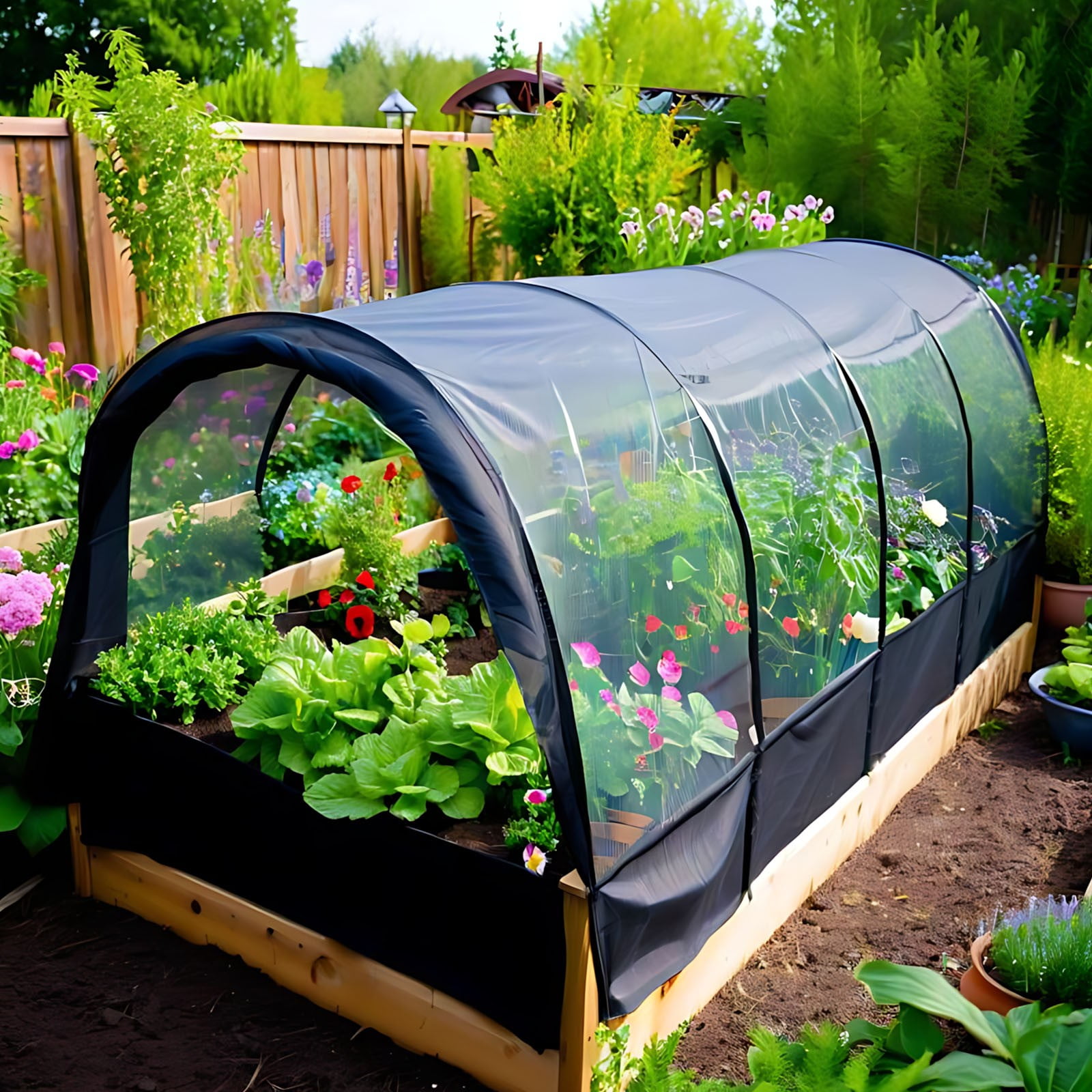 JilgTeok 3 Packs Multi Functional Mesh Netting Outdoor Garden Mosquito and Bird Barrier Foldable and Detachable Cover Suitable for Terraces Gardens Camping Plants Vegetables