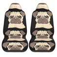 thumbnail image 1 of LAKIMCT Striped Dog Car Seat Covers Vehicle Front Seat Covers Universal Fit Seat Protector, 1 of 9