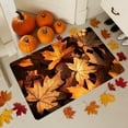 thumbnail image 5 of HYLLai Fall Pumpkin Maple Leaves Floor Mat Halloween Thanksgiving Decorative Floor Mat Bathroom Kitchen Mat Porch Carpet Long Strip Foot Mat Entrance Mat (E), 5 of 6