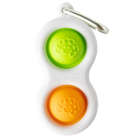 Fat Brain Toys Simpl Dimpl Orange Lime Office Desk Toys For