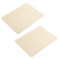 thumbnail image 3 of 2 alfombrillas de ratón de cuero PVC impermeable para escritorio, cojín para oficina, hogar, protector de ratones, 27 x 21 cm, color albaricoque claro, 3 of 8