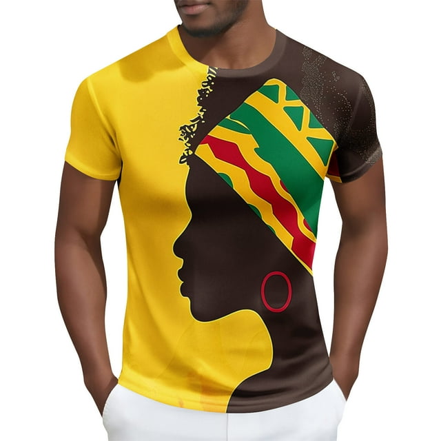 Tops para hombre, blusas y camisas de manga corta con cuello redondo para hombre Camisa de manga corta estampada para hombre Top/camisa de manga corta con cuello redondo Tops para hombre