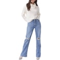thumbnail image 4 of PAIGE womens  Leenah Magda Destructed Jean, 26, 4 of 5
