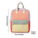 thumbnail image 4 of Mochila de Colores con Costuras Naranjas | Mochila Infantil para Preescolar y Jardín de Infancia | Tela de Lona y Sarga | Tamaño Pequeño: 27 X 21 X 10 Cm | Ideal para Niños de 1 a 5 Años | Espacio pa, 4 of 7