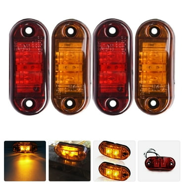 WEAVILUX Road Marker Lights Led Marker Light Dark Red 4Pcs