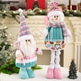 thumbnail image 2 of HHVB Christmas Decoration 3PCS Large Standing Snowmen, Elk, Santa Claus Plush Doll with Retractable Spring Legs for Christmas Ornaments Home Holiday Decoration Xmas Gift, 2 of 8