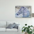 thumbnail image 3 of Trademark Fine Art 'Purple Zebra Portrait' Canvas Art by Surma & Guillen, 3 of 4