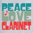 thumbnail image 3 of CafePress - Peace Love Clarinet - Women's Nightshirt, 3 of 4