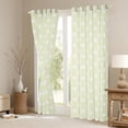 thumbnail image 3 of Manfei Teens Cartoon Polkadot Blackout Curtains Set of 2 (52x84 Each), Chic Gingham Window Curtains, Modern Circle Geometric Curtains and Drapes, Curtains and Drapes Bedroom Decor, 3 of 6