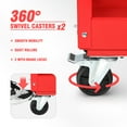 thumbnail image 3 of DNA Motoring 330lbs. 3-Layer Steel Warehouse Garage Office Rolling AV Media Cart w/ Casters, 3 of 7