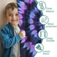 thumbnail image 3 of Blackout Kids Curtains,Blue Purple Tie Dye Pattern Childrens Insulated Curtains Set Of 2,Bedroom Essentials,Toddler Room Decor 42"x54", 3 of 5