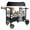 gray, variant on Rovique 2-Seater Wagon Stroller with Extendable Platform,Canopy Snack Tray