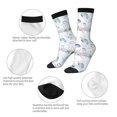 thumbnail image 3 of Fuzoiu Sea Animals Print Athletic Crew Socks for Men & Women,Casual Crew Socks,Above Ankle Crew Socks for Business, Casual, 3 of 6