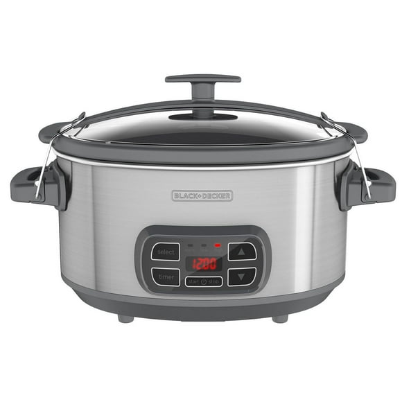 Black + Decker 7-qt Locking Lid Digital Slow Cooker