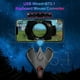 thumbnail image 2 of Convertidor M3 Mobile Game Keyboard Mouse Converter Adapter USB con cable + BT5.1 Soporte de conexión de modo dual 18W PD Carga rápida Eccomum Convertidor, 2 of 6