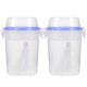 thumbnail image 4 of Oatmeal Containers With Lids Overnight Oats Jars Portable Sealed Food Container 10.2X10.2X14CM 2Pcs, 4 of 5