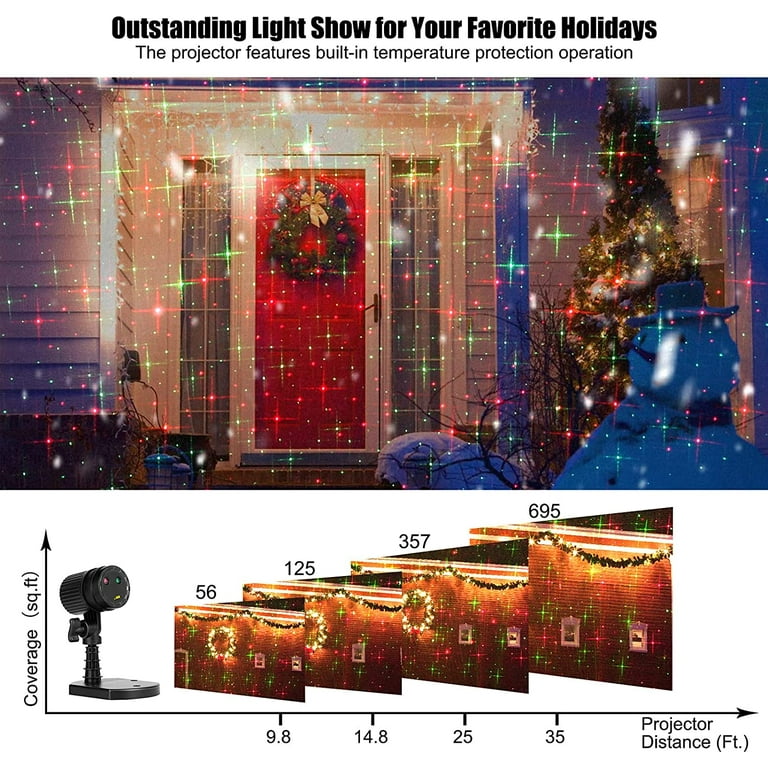 Minetom Christmas Lights Laser