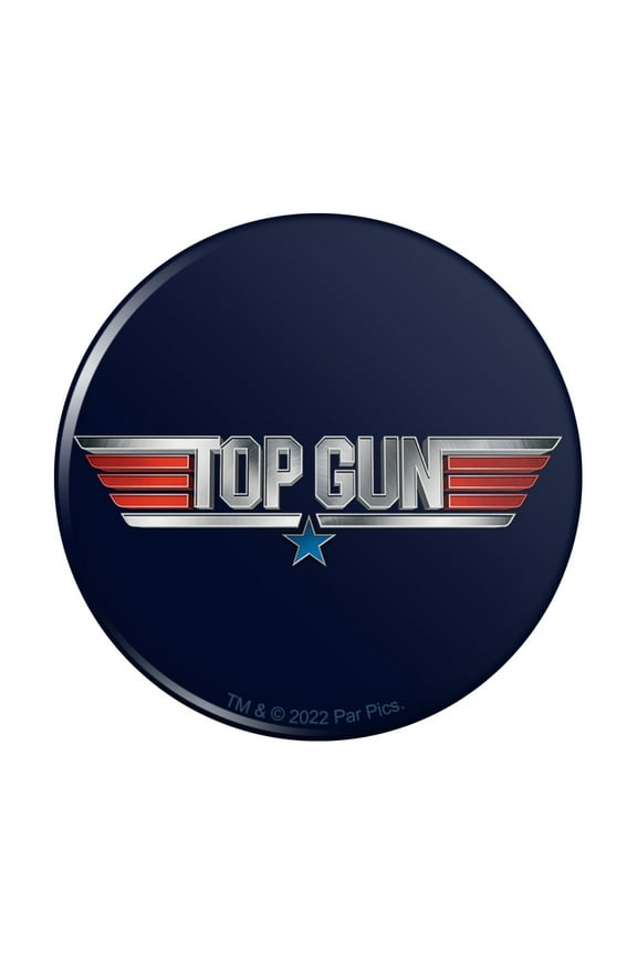 Top Gun Rendered Logo Pinback Button Pin