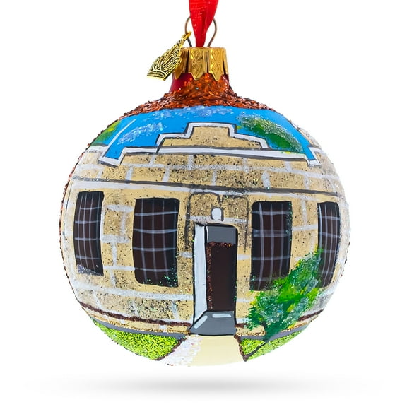 Old Idaho Penitentiary, Boise, Idaho, USA Glass Ball Christmas Ornament 3.25 Inches