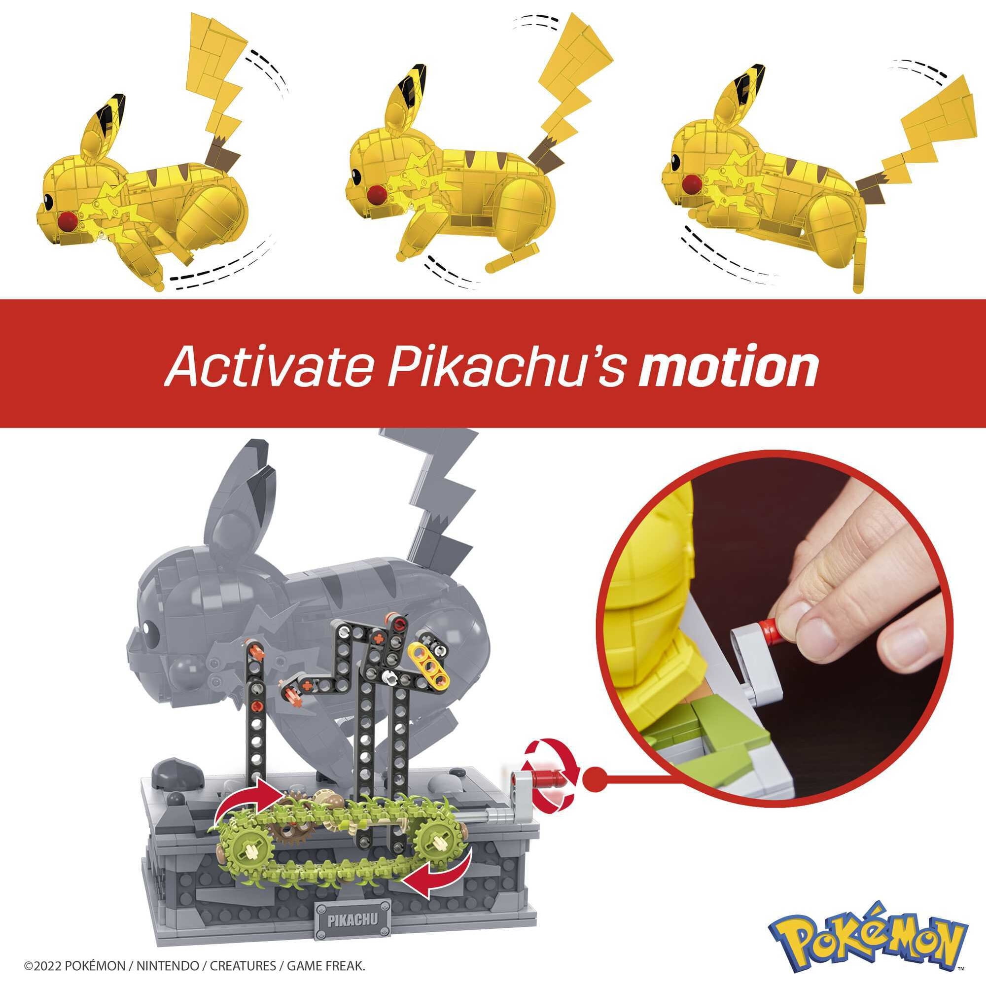 MEGA Pokemon Building Kit Motion Pikachu (1092 Pieces) for Collectors