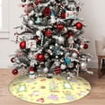 thumbnail image 5 of Sikiie Frog Bee 30-48 inches {designName} Print Christmas Tree Skirt Snowman Xmas Tree Skirt with Edge Christmas Decorations for Holiday Party-48", 5 of 7